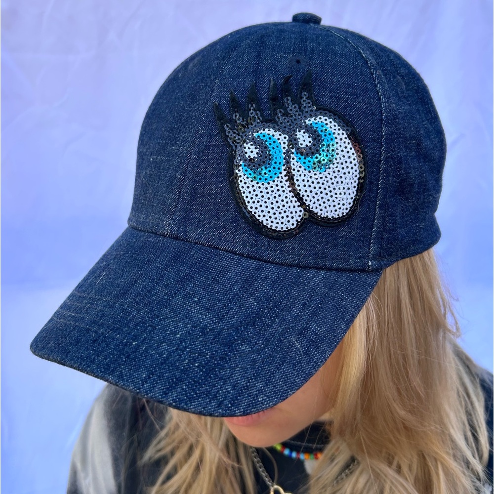 Claire’s Denim Eye Hat, OS
